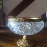 Cendrier cristal ciselé