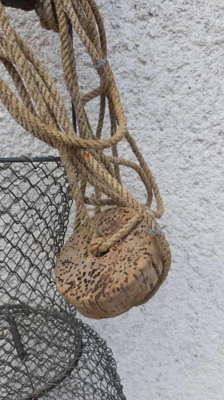 Panier de pêche goujonnière pécheur vintage