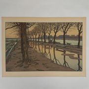 Lithograph by Henri Rivière Parisian Landscapes - The Isle of Swans