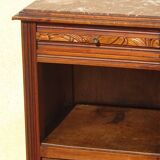 Art Deco period bedside table with marble top