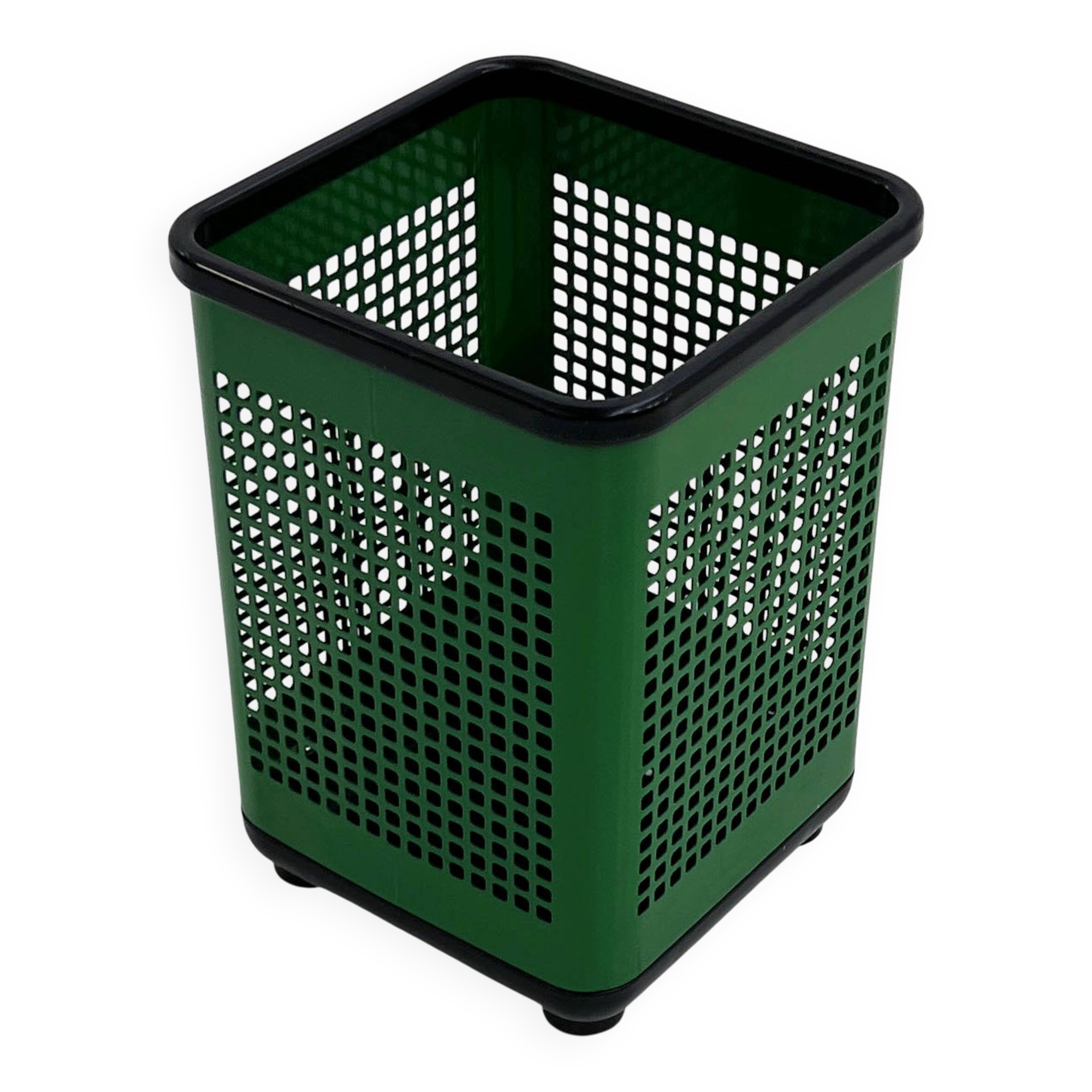 Green paper bin by Neolt, 1980