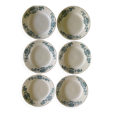 6 flat plates old iron earth Lutetia Longchamp