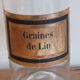 Old medicine jar - glass apothecary: Flax seeds
