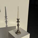 Large antique silver-plated candlestick H29 D10.5