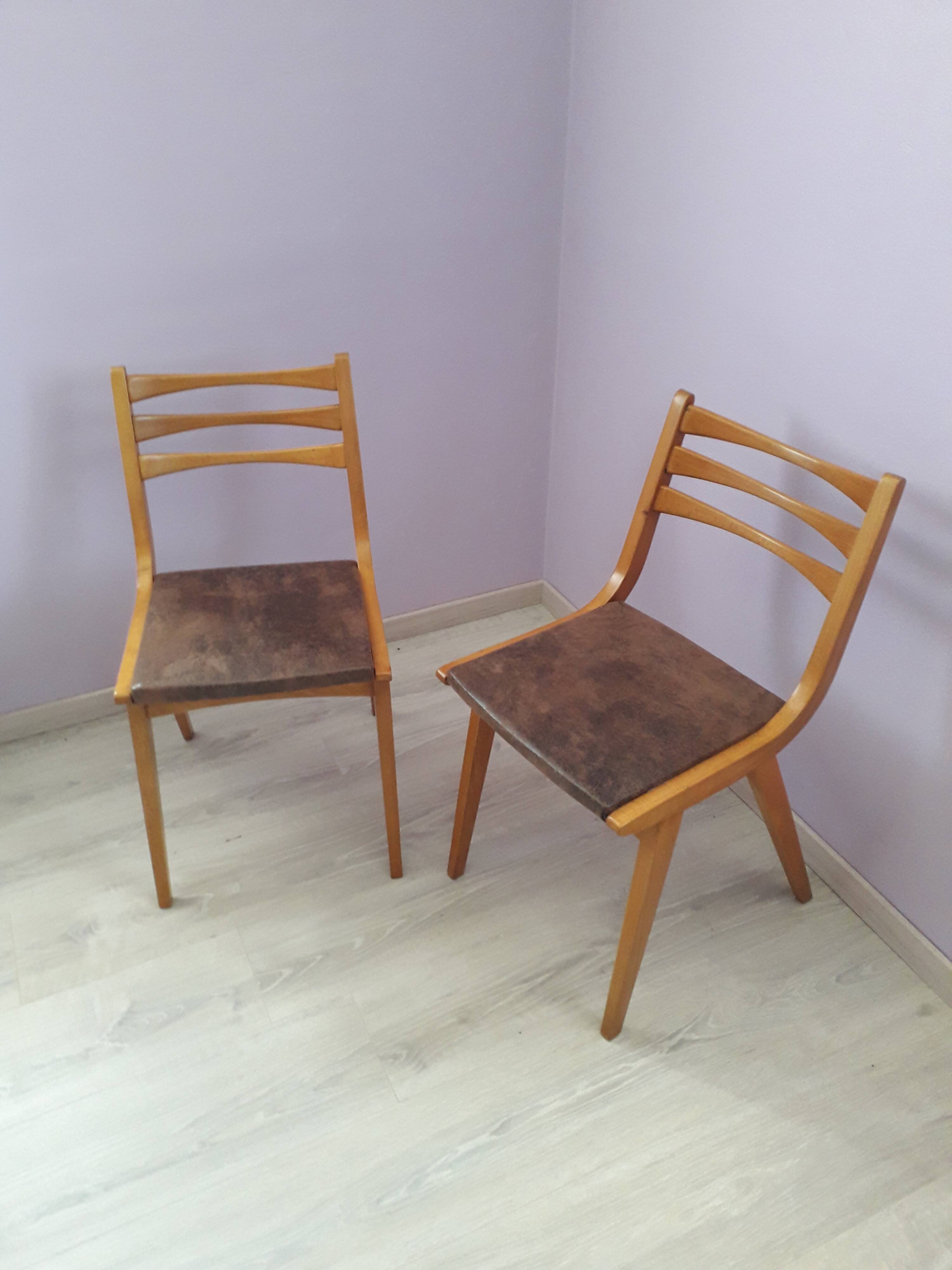 Pair of vintage chairs year 1960