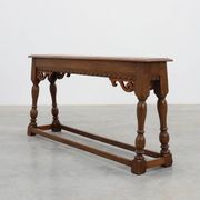 17th century Jacobean carved oak bench, UK