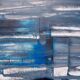 Tableau peinture abstraite "déluge" fait main