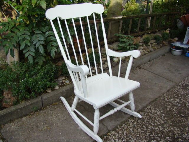 Rocking wood chair 50s