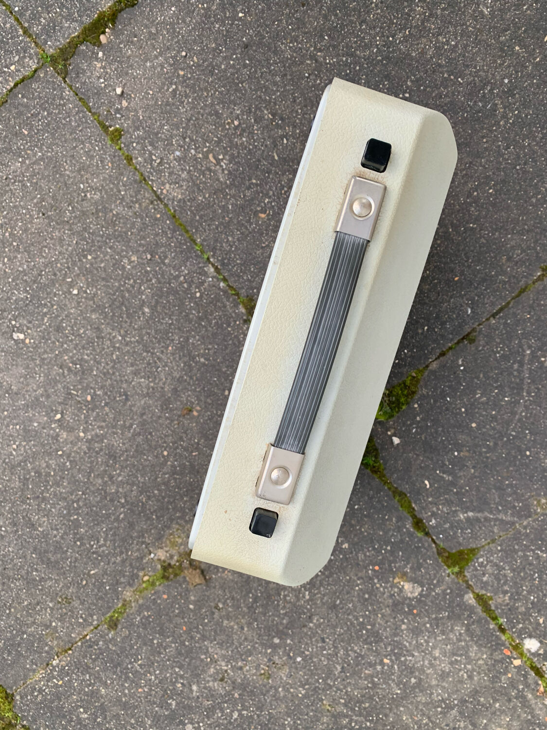 Grey and orange rapido typewriter