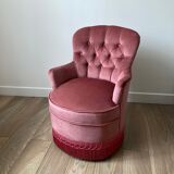 Pink toad armchair