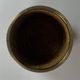 Set of 5 rattan pencil reed and brass plant holder baskets, Italy 1970s