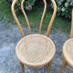4 chaises bistrot vintage cannées