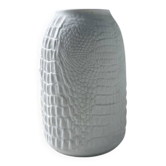 Vase en porcelaine Kaiser, finition « peau de crocodile »