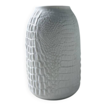 Vase en porcelaine Kaiser, finition « peau de crocodile »