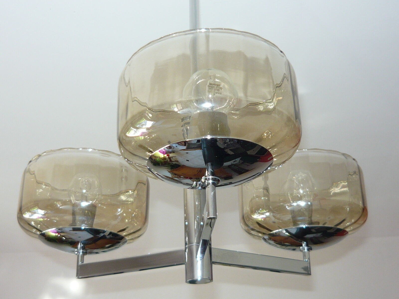 Lustre de la maison Sciolari années 70 3 feux