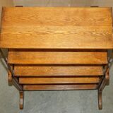 Transformable library table by Boeckh Brothers, circa 1910, restored.