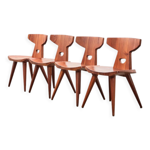 Set de 4 chaises de salle