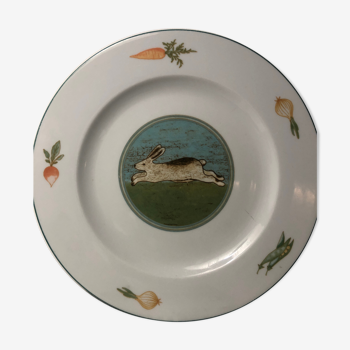 Hunter plates in fine German porcelain GIESCHE