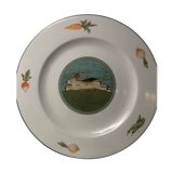 Hunter plates in fine German porcelain GIESCHE