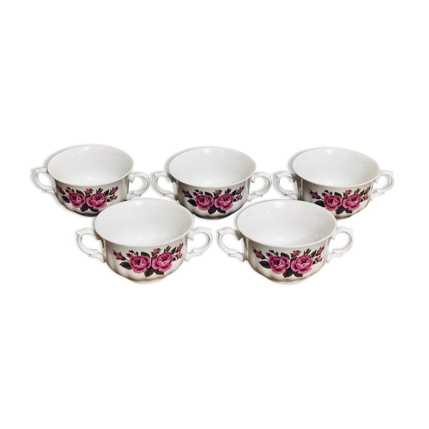 5 porcelain cups bavaria wunsiedel