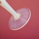 Opaline pink vase glass
