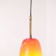 Italian lamp in red opaline - 1970s