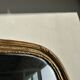 Large gilded mirror 19th century rounded corners mercury glass Louis XVI style
