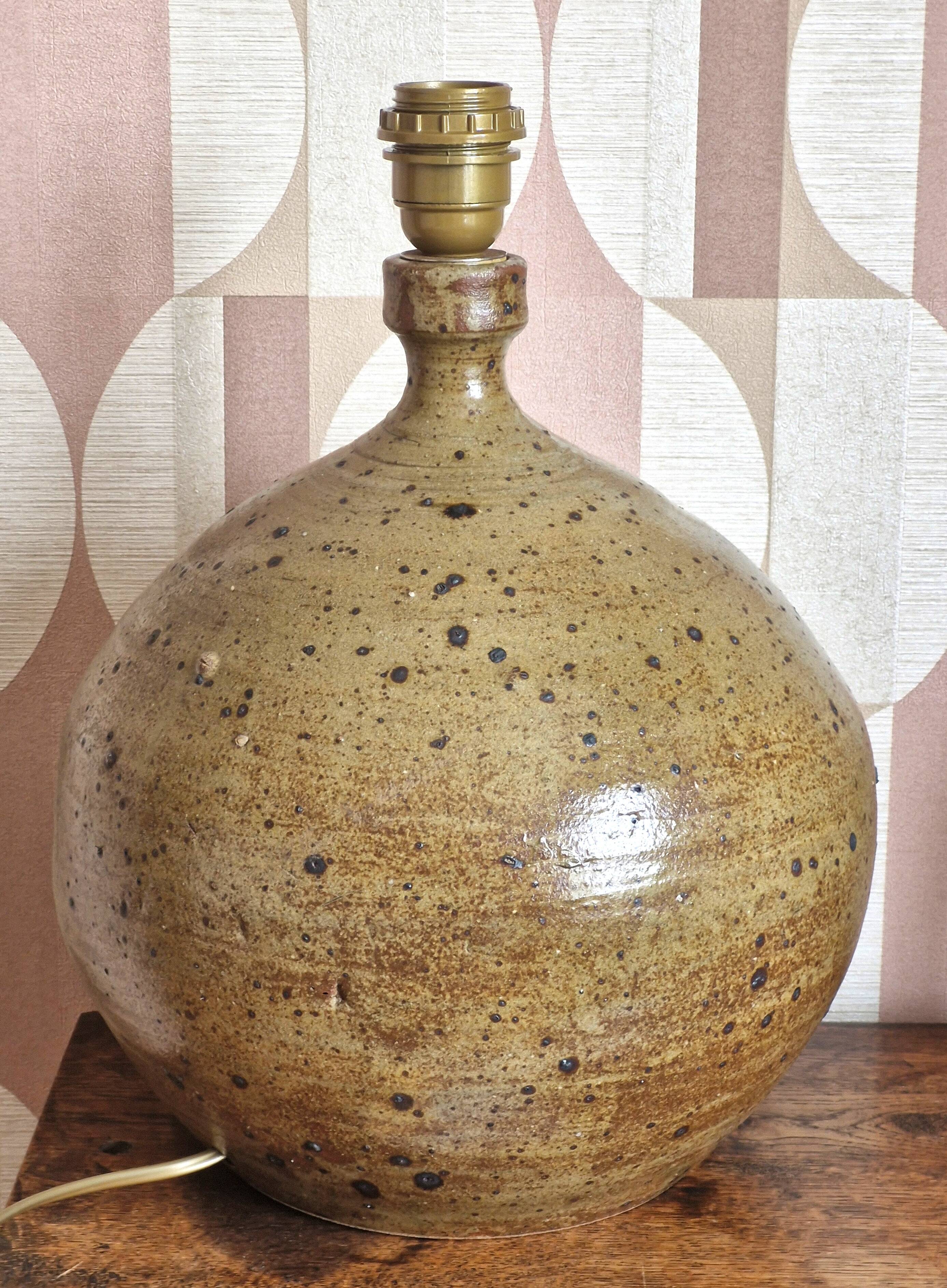 Pyrite sandstone lamp base