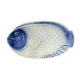 Plat à poissons en barbotine
