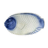 Plat à poissons en barbotine