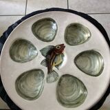 Service à huîtres vallauris 6 assiettes et 1 plat