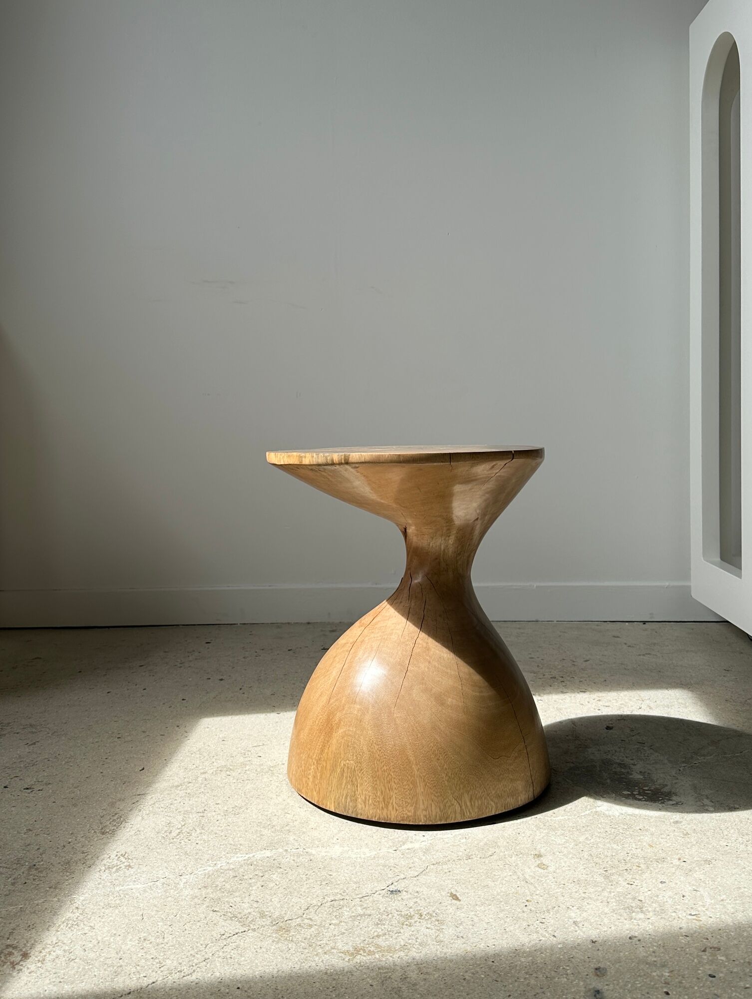 Solid wood sofa end