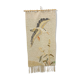 Tapisserie héron suspendu mural oiseau vintage