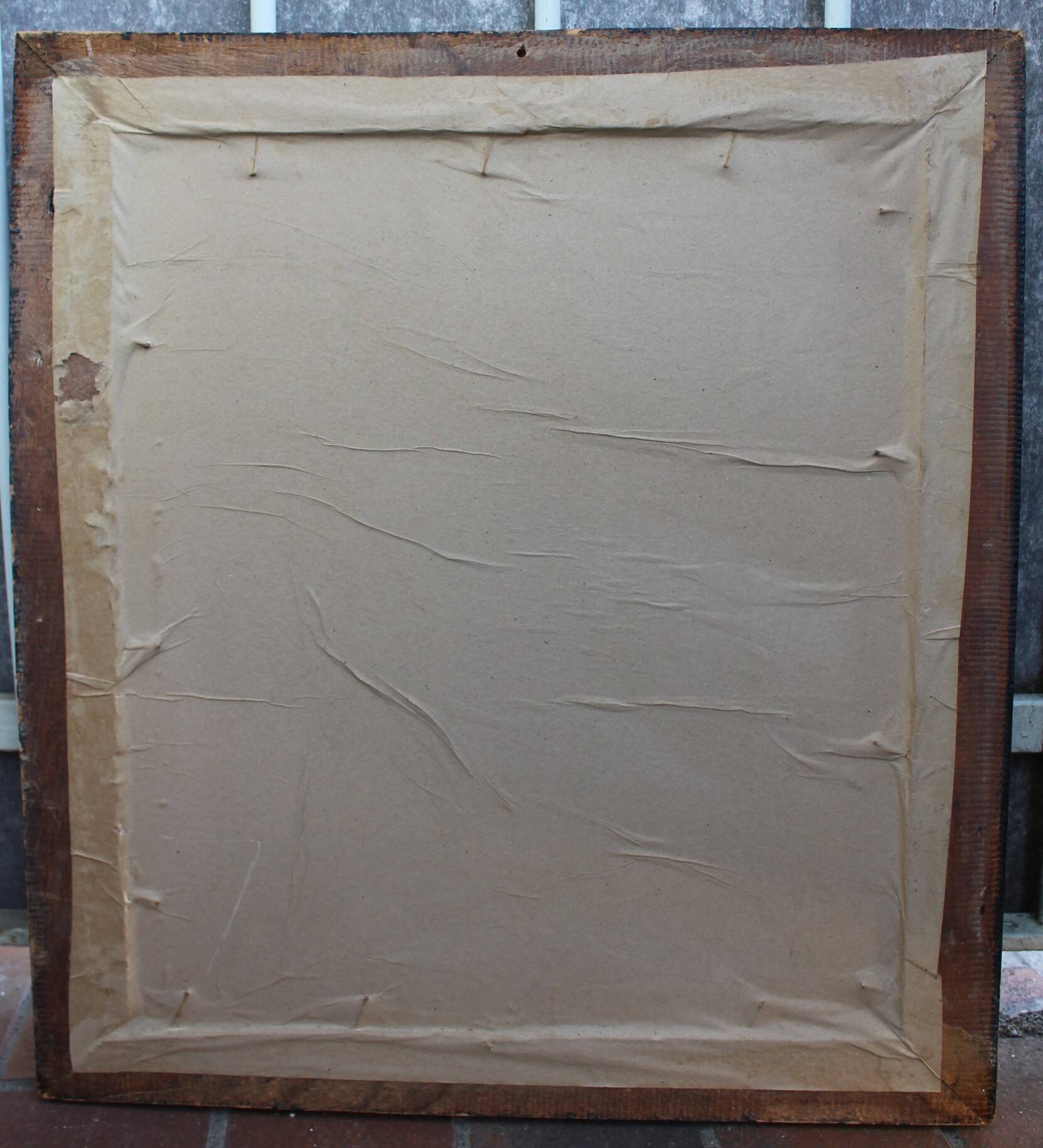 1970s Cubist Oil Painting