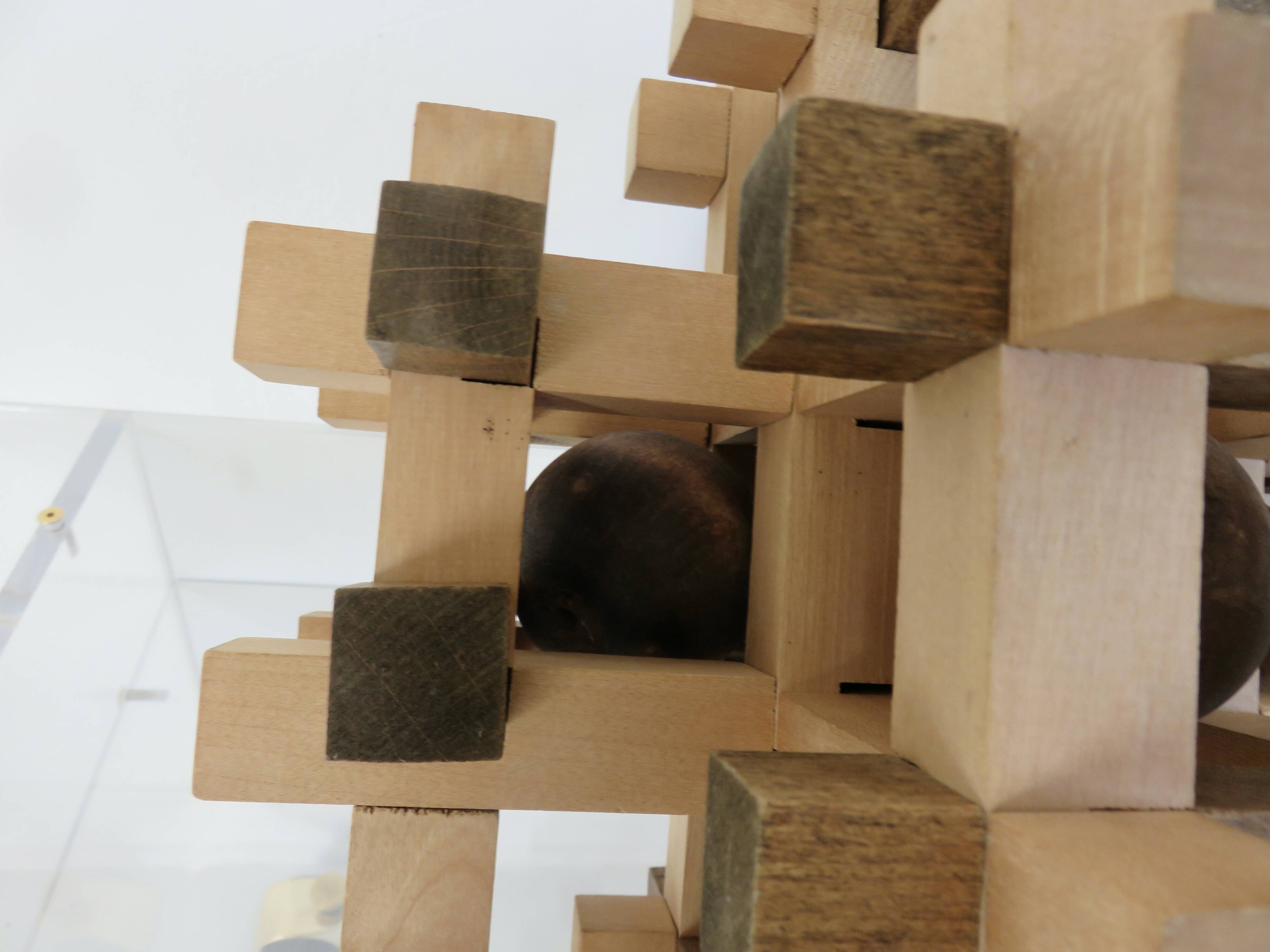 XXL wooden puzzle, multi-balls, 1970