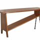 Vintage coffee table wood and metal from around 1960.