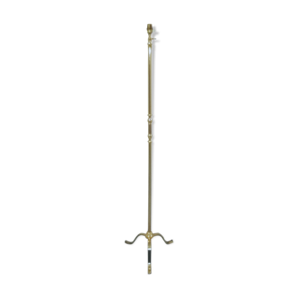 Lampadaire tripode en bronze doré et ciselé à hauteur variable