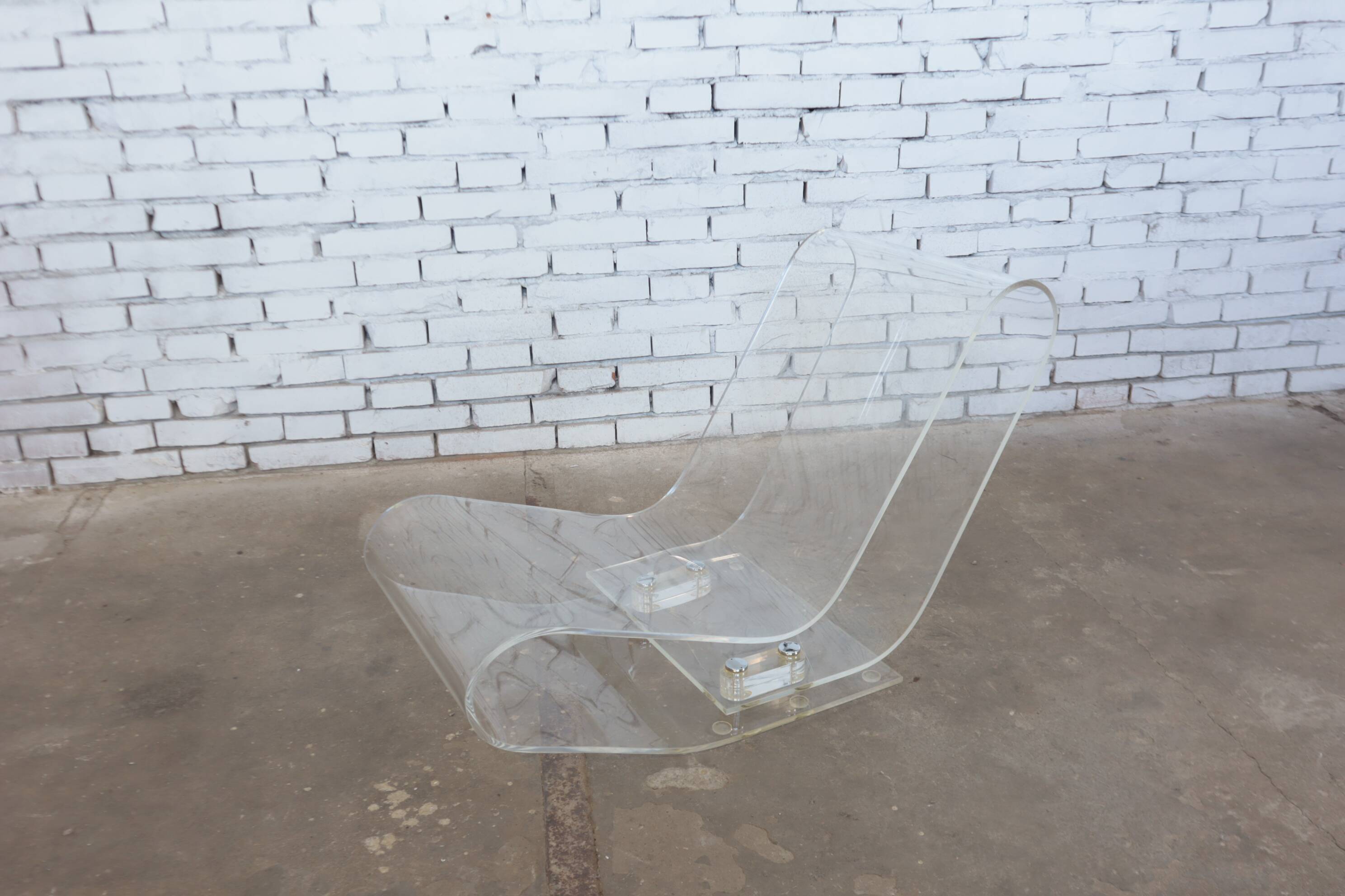 LCP plexyglass lounge chair Kartell 2000s