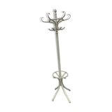 Coat rack on foot in white wood