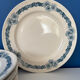 Set of 8 flat plates in Longchamp ironstone model Denise.