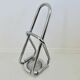 Chrome metal umbrella stand, space age, modernist, futuristic, 70's