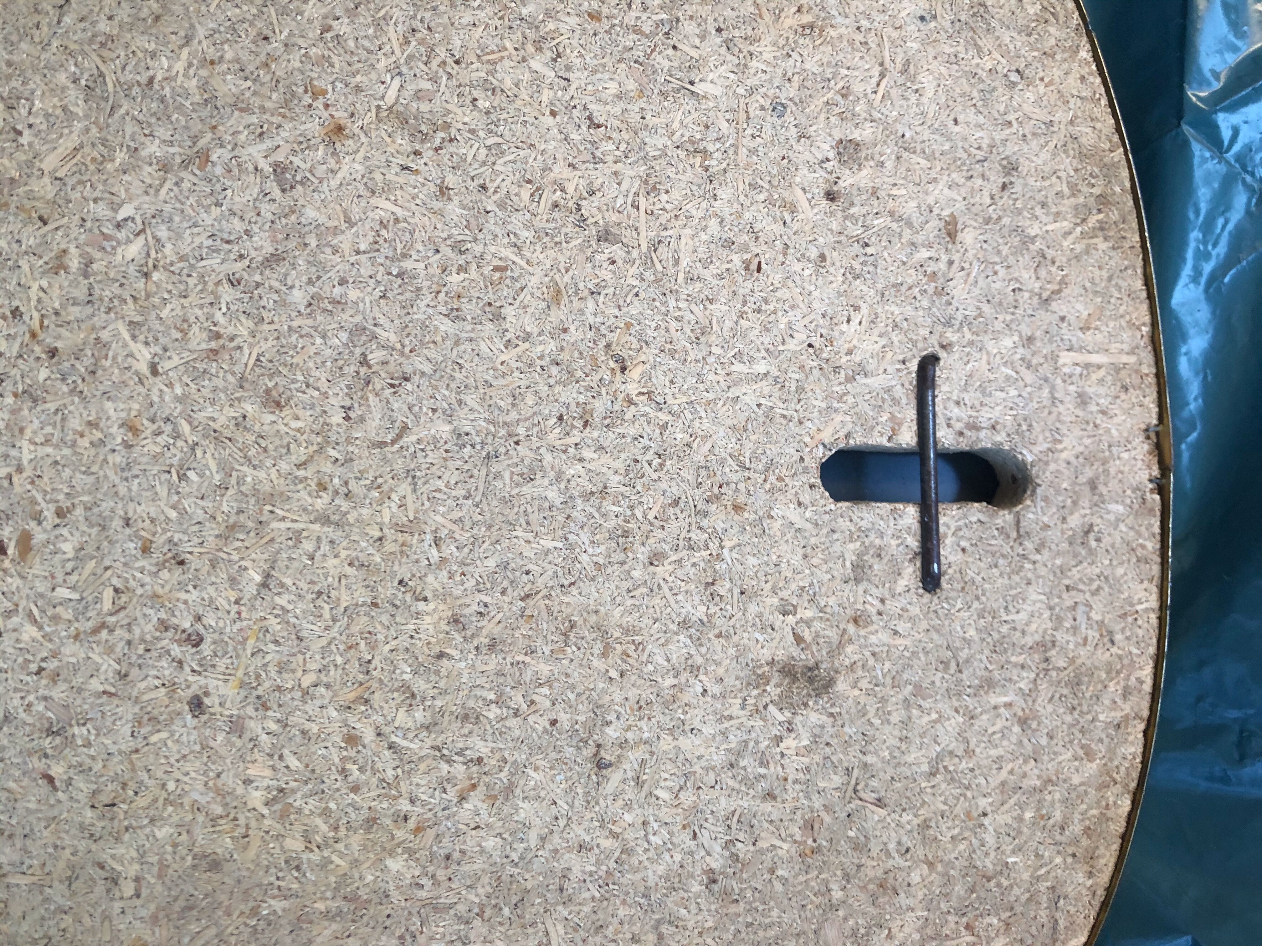 Vintage 60s free-form mirror 47x32cm