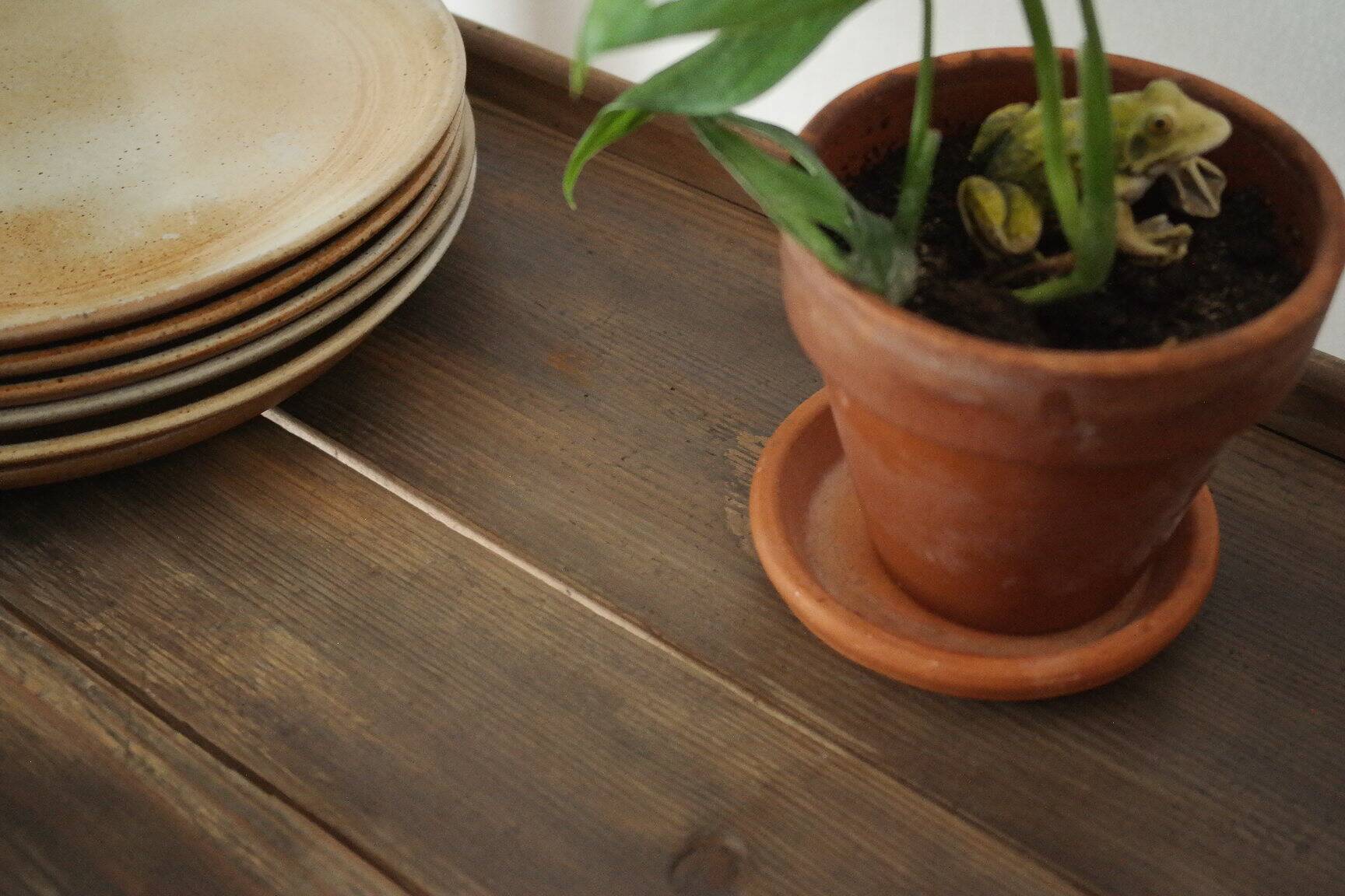 Vintage rolling shelf craft furniture