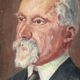 Oil on panel early 20th portrait Raymond Poincaré