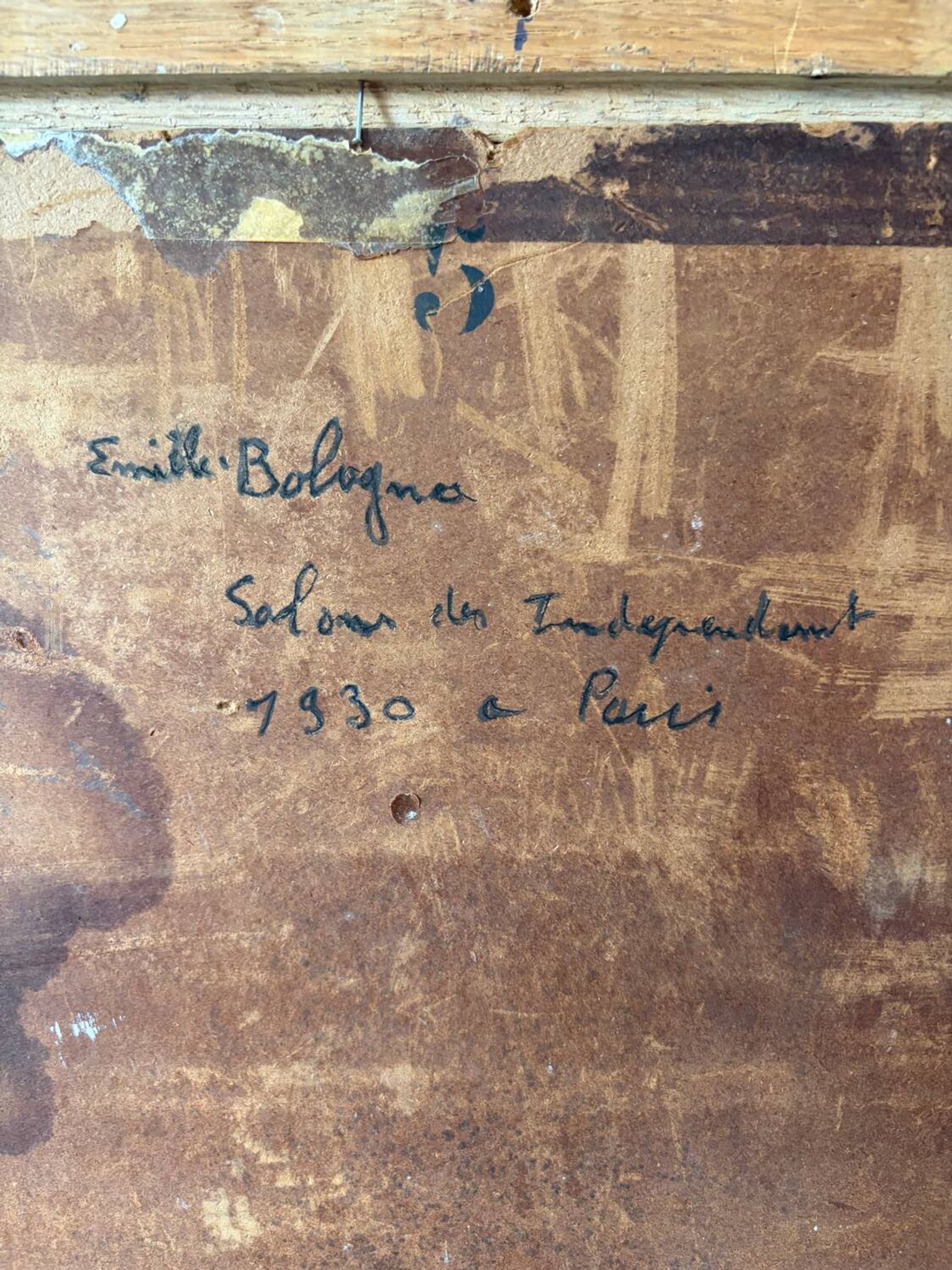 View of a house signed and dated 1930.