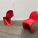 Set of mid-century Panton chairs by Verner Panton for Vitra Herman Miller.