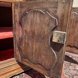 18th century - Bressan sideboard with elm burl clock