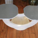 Travertine/marble coffee table