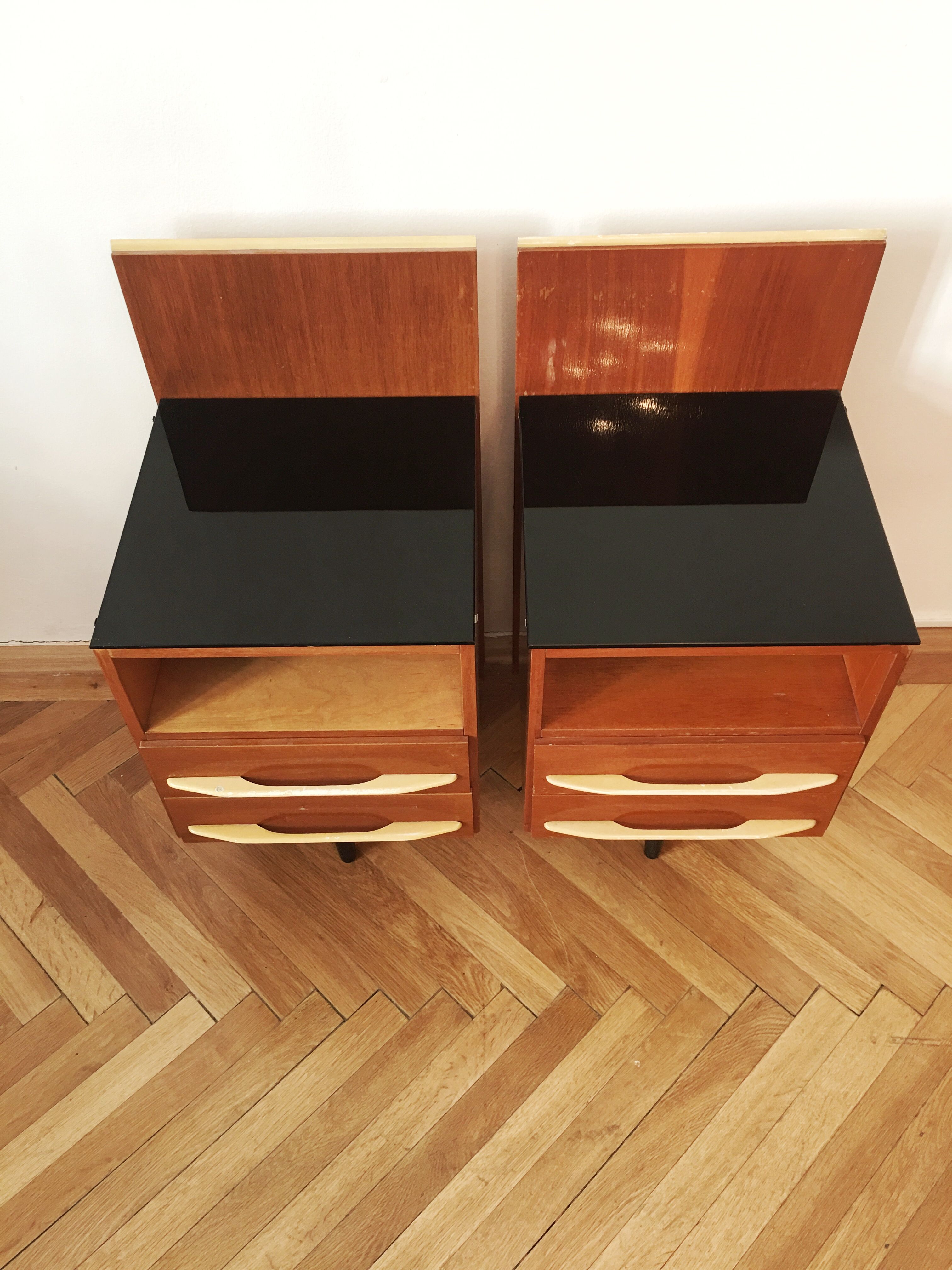Nightstands by Mojmir Pozar for UP Zavody, 1960s, pair