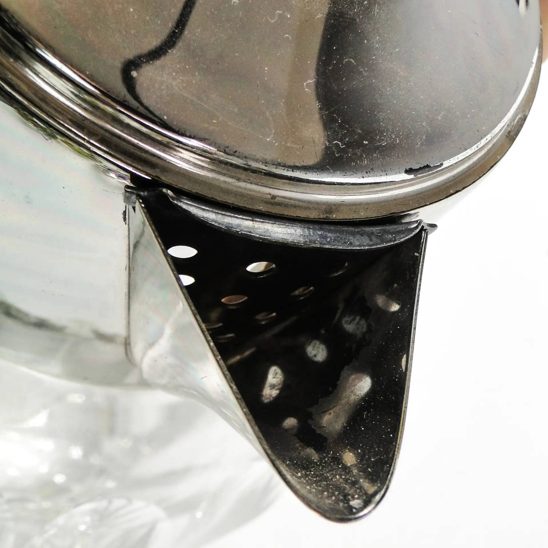 Art Deco wine jug, transparent glass, Germany, 1920s